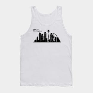 Seattle Washington skyline Tank Top